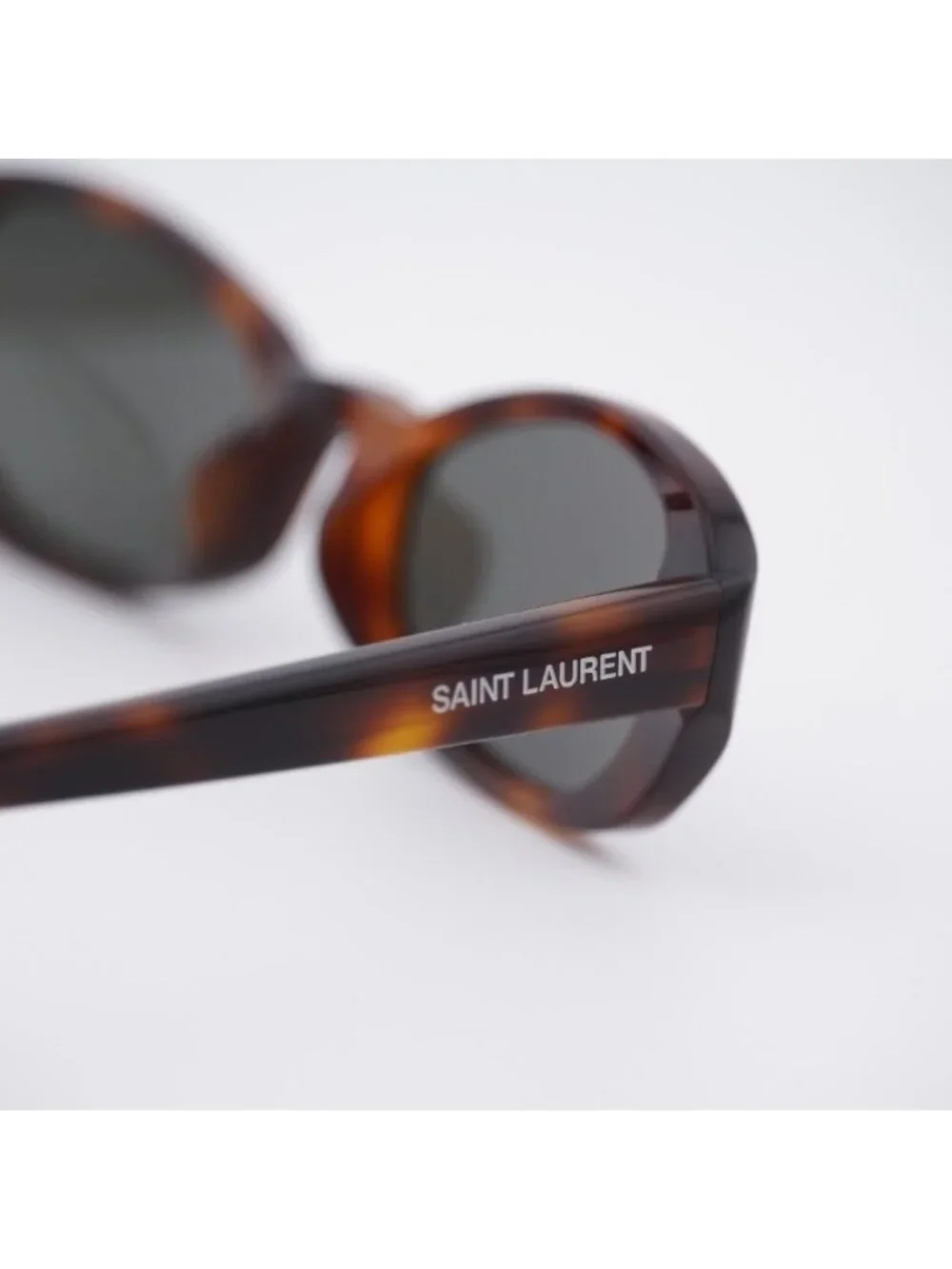 Saint Laurent SL871 SUE 004 Sunglasses Havana Rectangle Frame, Grey Lenses